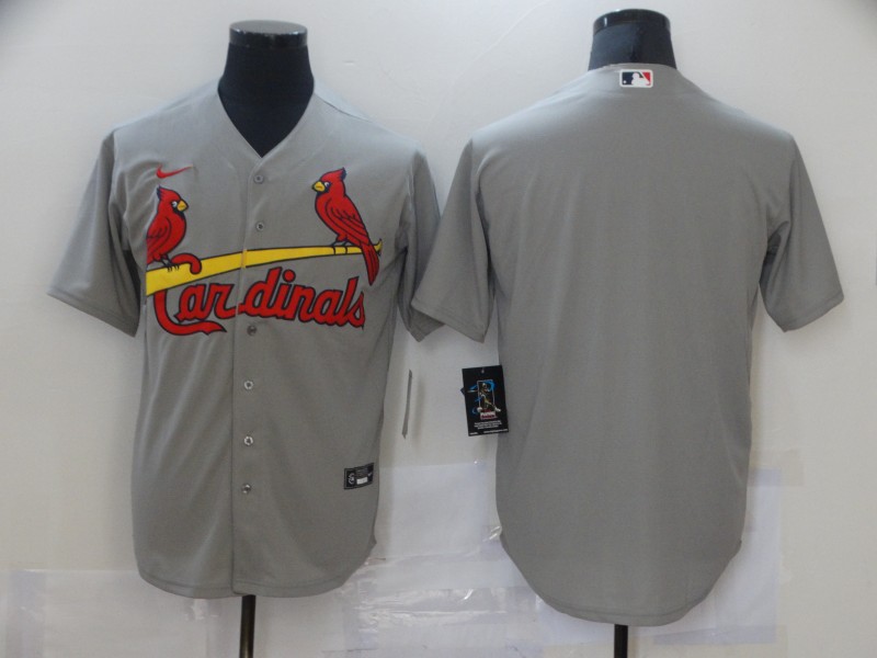 Men's St. Louis Cardinals Gray Alternate Blank Jersey